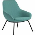 9To5 Seating Lounge Chair, w/Arms, 4-Leg, 27inx29inx33in, CloudFabric/SR Legs NTF9101LGSFCD